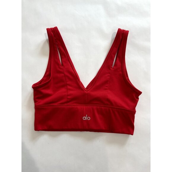 NWOT ALO Yoga United Long Bra in Scarlet - Picture 3 of 4